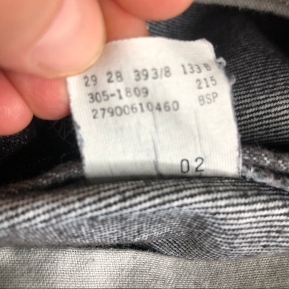 Vintage Lee Tapered High Rise Mom Jeans Black Wash Sz 12 Petite - Picture 14 of 14